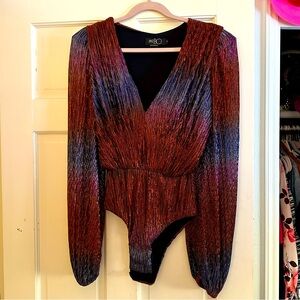 PatBO metallic bodysuit-Great condition